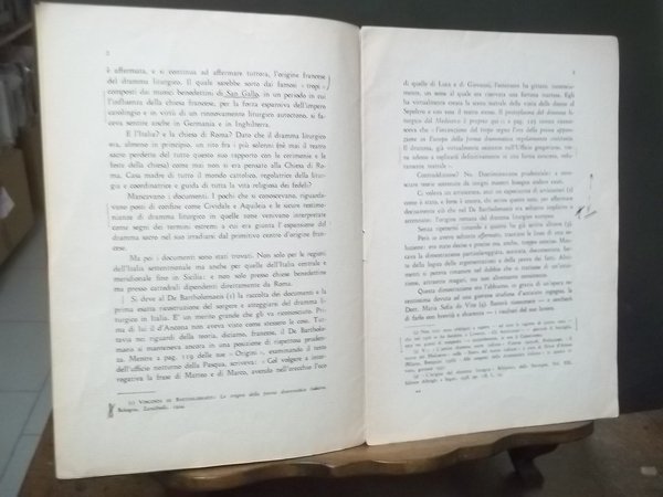 L'ORIGINE ROMANA DEL DRAMMA LITURGICO - ESTRATTO DALLA RIVISTA ITALIANA …