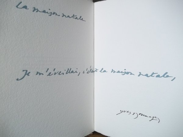 LA CASA NATALE - LA MAISON NATALE - LIBRO D'ARTISTA …