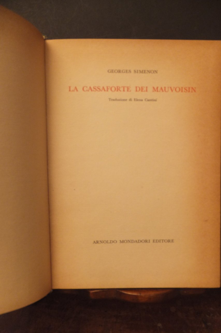 LA CASSAFORTE DEI MAUVOISIN GEORGES SIMENON