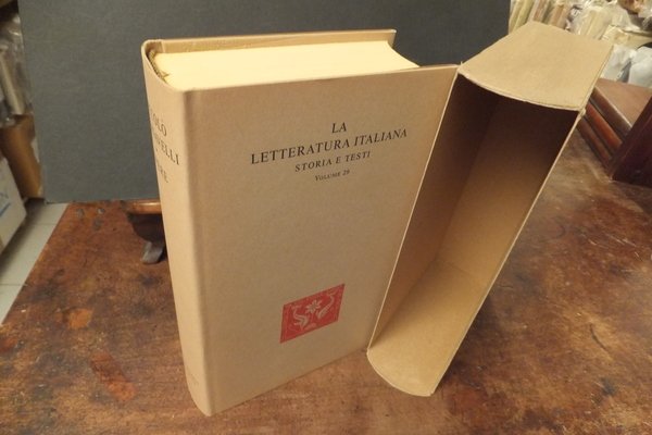 LA LETTERATURA ITALIANA STORIA E TESTI VOLUME 29 - NICCOLO' …