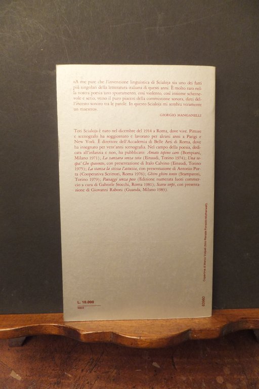 LA MELA DI AMLETO TOTI SCIALOJA