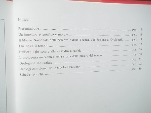 LA MISURA DEL TEMPO DALL'OROLOGIO SOLARE ALL'OROLOGIO ATOMICO