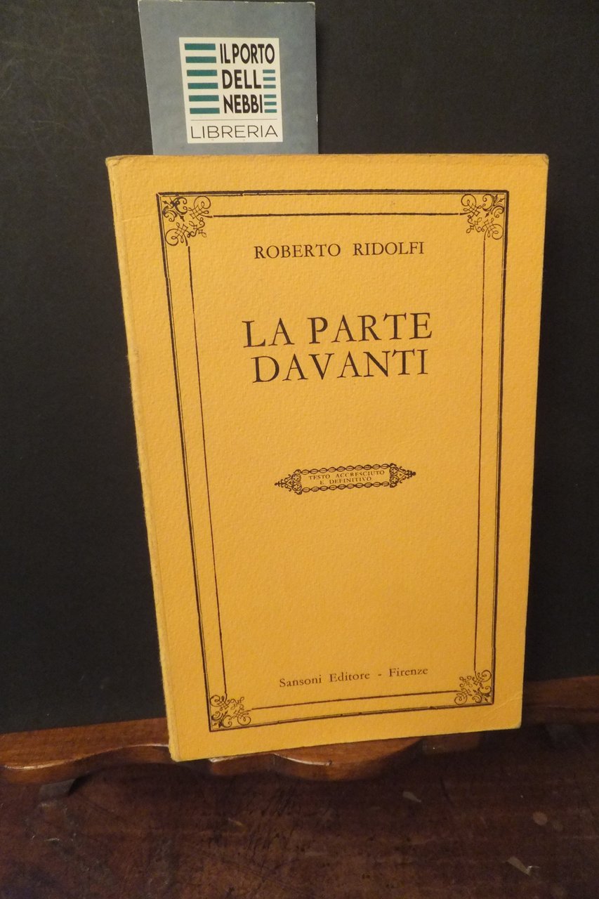 LA PARTE DAVANTI ROBERTO RIDOLFI