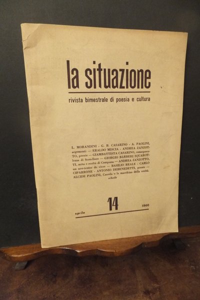 LA SITUAZIONE RIVISTA BIMESTRALE DI POESIA E CULTURA 14 - …