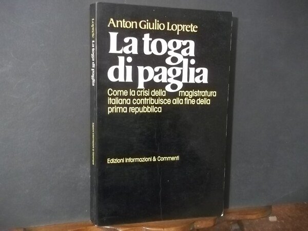 LA TOGA DI PAGLIA