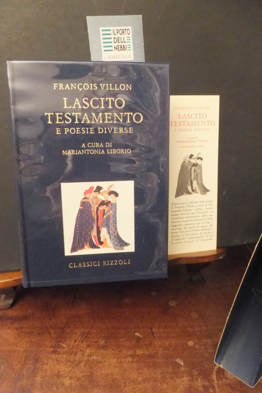 LASCITO TESTAMENTO E POESIE DIVERSE FRANCOIS VILLON | Immagine principale