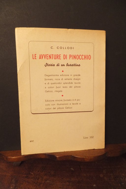 LE AVVENTURE DI PINOCCHIO EDIZIONE S. E.I. 1959 | Immagine Gallery 2