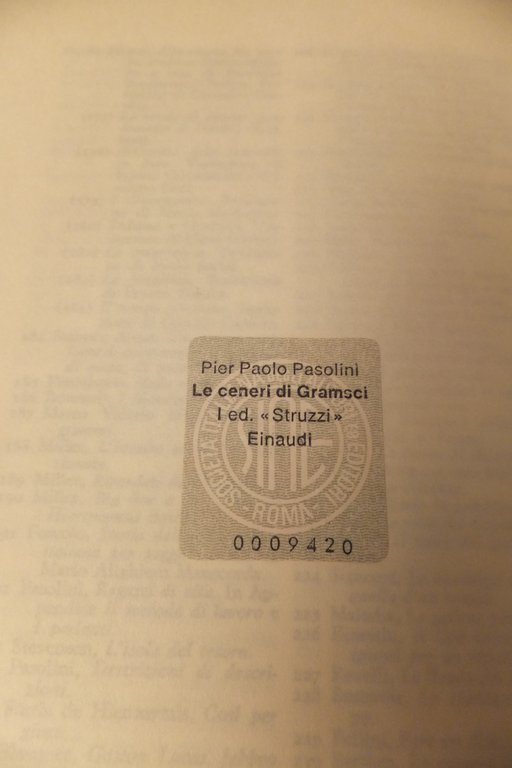 LE CENERI DI GRAMSCI PIER PAOLO PASOLINI | Immagine Gallery 5