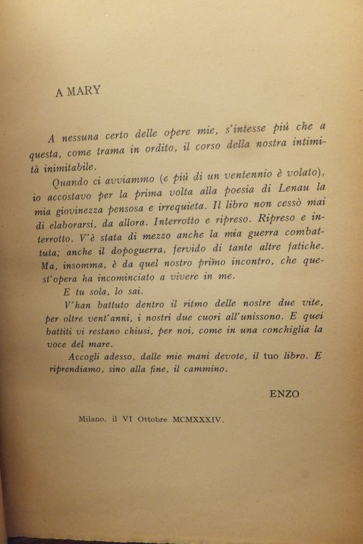 LENAU STORIA DI UN MARTIRE DELLA POESIA VINCENZO ERRANTE