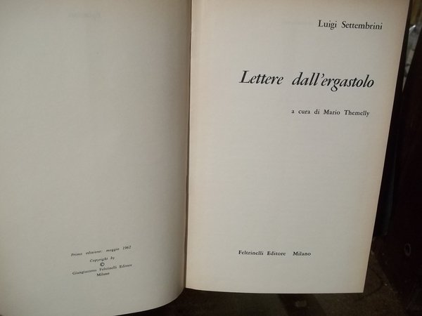 LETTERE DALL'ERGASTOLO