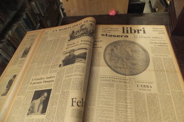 LIBRI SUPPLEMENTO DI LETTERE SCIENZE E ARTI PAESE SERA 1961- …