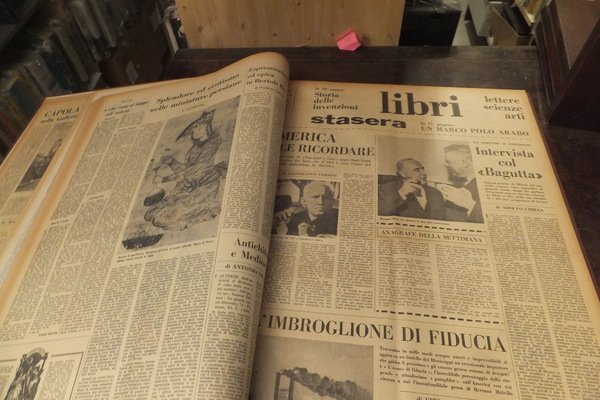 LIBRI SUPPLEMENTO DI LETTERE SCIENZE E ARTI PAESE SERA 1961- …
