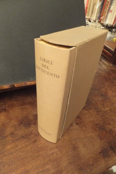 LIRICI DEL SETTECENTO STORIA E TESTI VOLUME 49