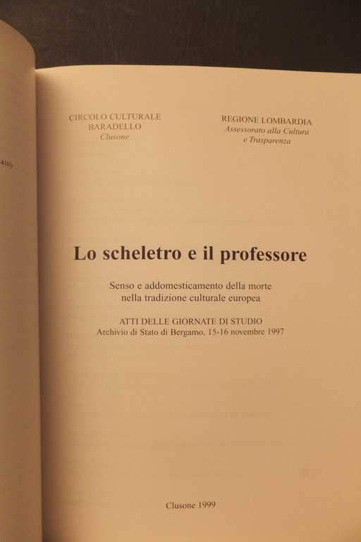 LO SCHELETRO E IL PROFESSORE SENSO E ADDOMESTICAMENTO DELLA MORTE … | Immagine Gallery 5
