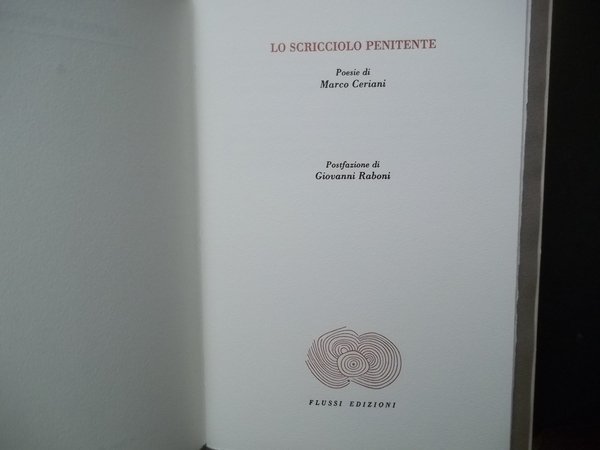 LO SCRICCIOLO PENITENTE