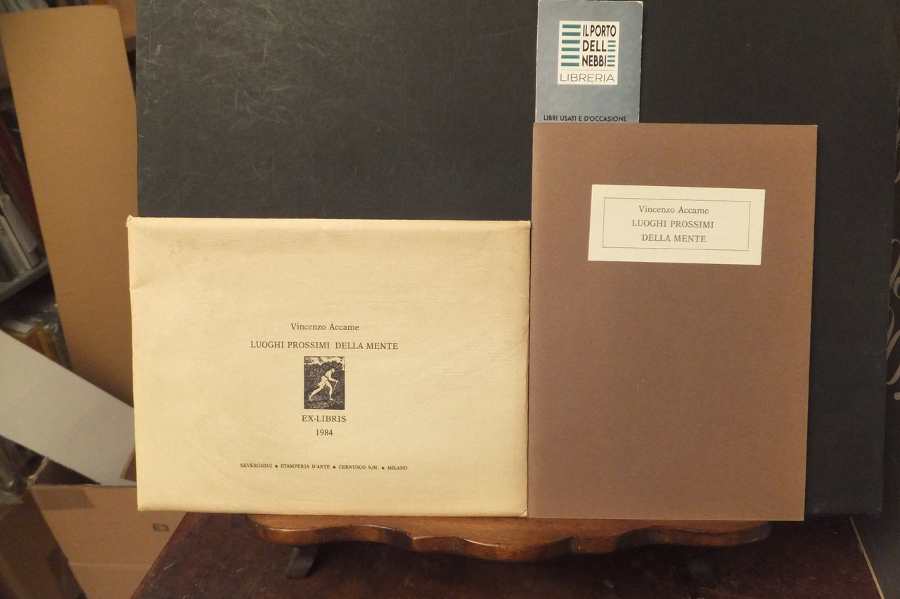 LUOGHI PROSSIMI DELLA MENTE VINCENZO ACCAME CON LITOGRAFIA V. FERRARI