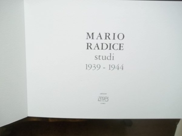 MARIO RADICE STUDI 1939 - 1944