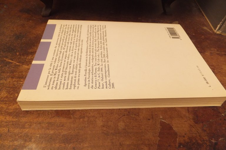MAX WEBER E LA SOCIOLOGIA DELLA CITTA' AGOSTINO PETRILLO