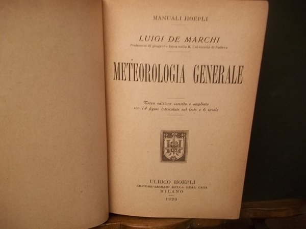 METEOROLOGIA GENERALE SERIE SCIENTIFICA 77 -BIS -TER