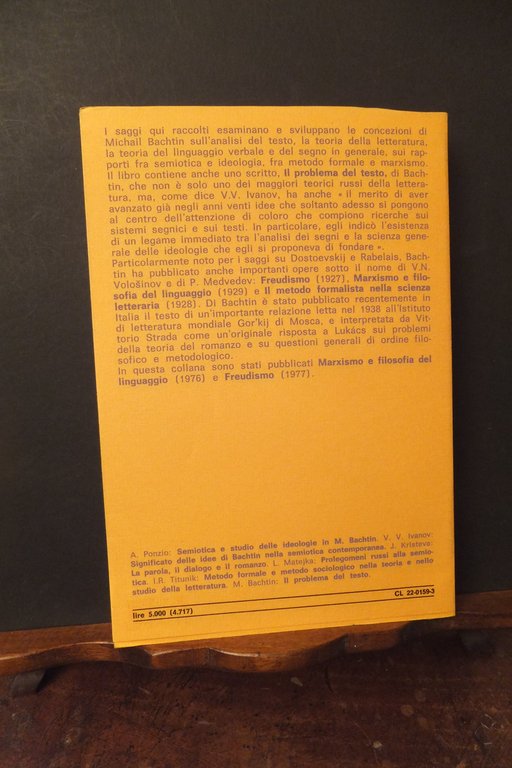 MICHAIL BACHTIN SEMIOTICA TEORIA DELLA LETTERATURA E MARXISMO | Immagine Gallery 2