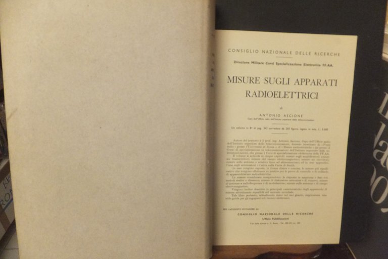 MISURE SUGLI APPARATI RADIOELETTRICI ANTONIO ASCIONE