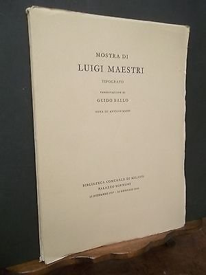 MOSTRA DI LUIGI MAESTRI PALAZZO SORMANI MILANO-1968
