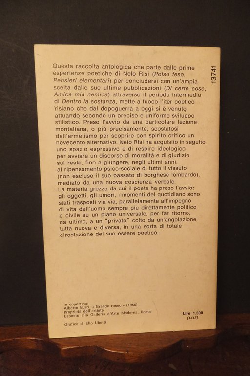 NELLO RISI POESIE SCELTE 1943 - 1975