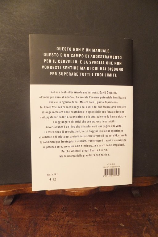 NEVER FINISHED EDIZIONE ITALIANA DAVID GOGGINS