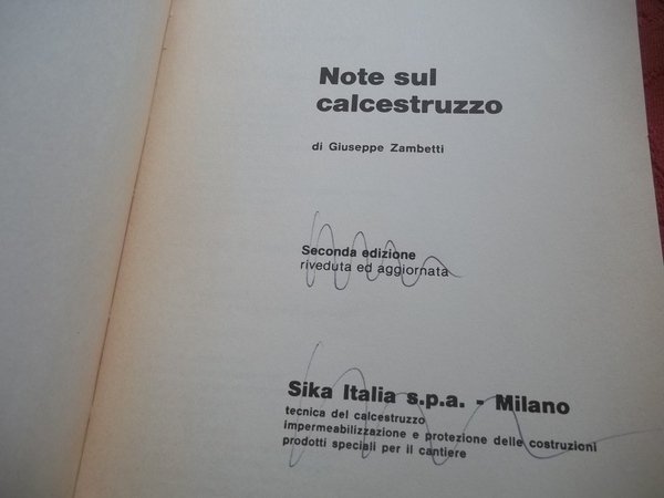 NOTE SUL CALCESTRUZZO