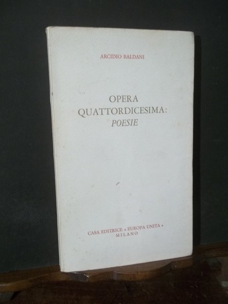 OPERA QUATTORDICESIMA POESIE