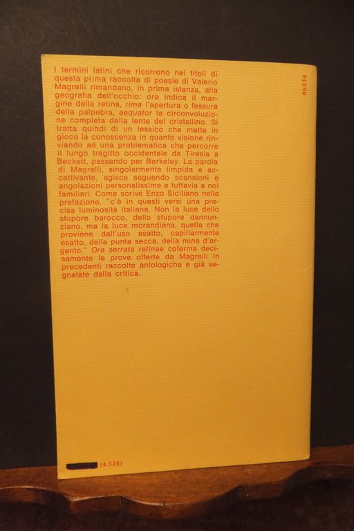 ORA SERRATA RITINAE VALERIO MAGRELLI