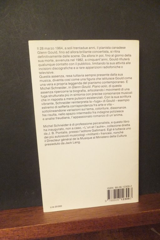 PIANO SOLO - MICHEL SCHNEIDER GLENN GOILD
