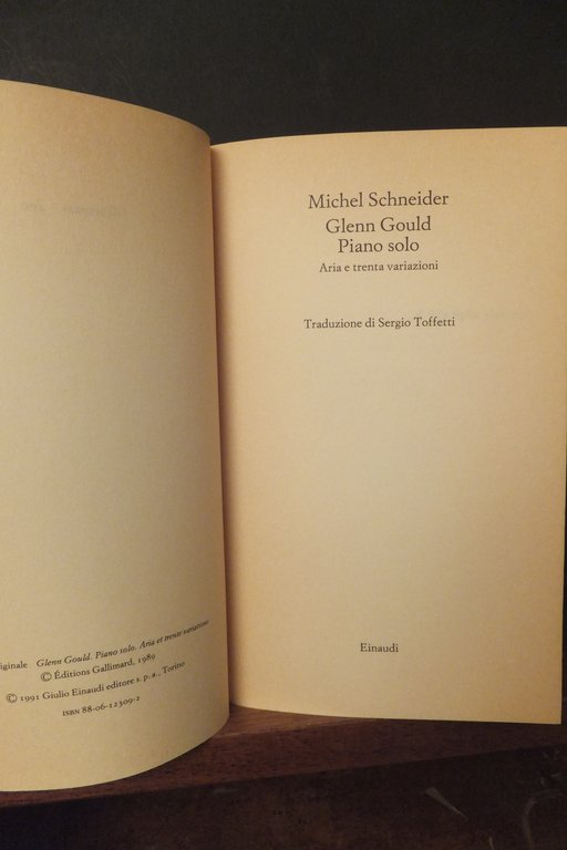 PIANO SOLO - MICHEL SCHNEIDER GLENN GOILD