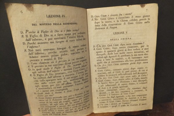 PICCOLO CATECHISMO PER LA CLASSE DELLE SCUOLE ELEMENTARI