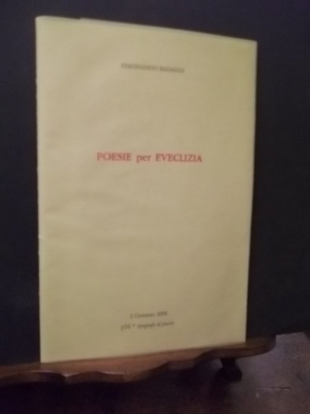 POESIE PER EVECLIZIA