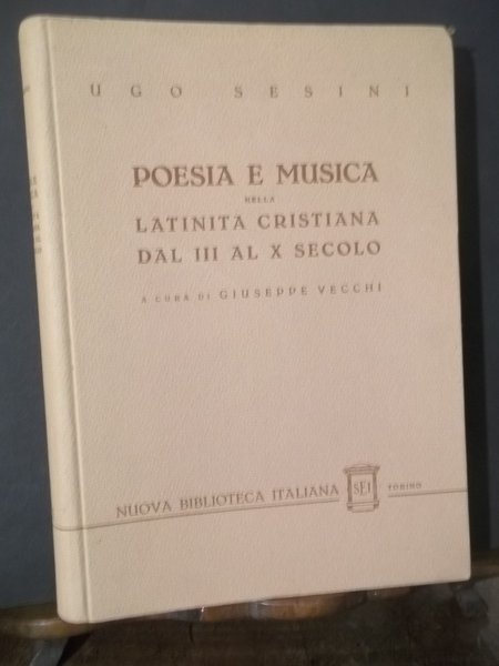 POIESIA E MUSICA NELLA LATINITA' CRISTIANA DAL III AL X …