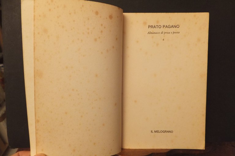 PRATO PAGANO 4 ALMANACCO DI PROSA E POESIA