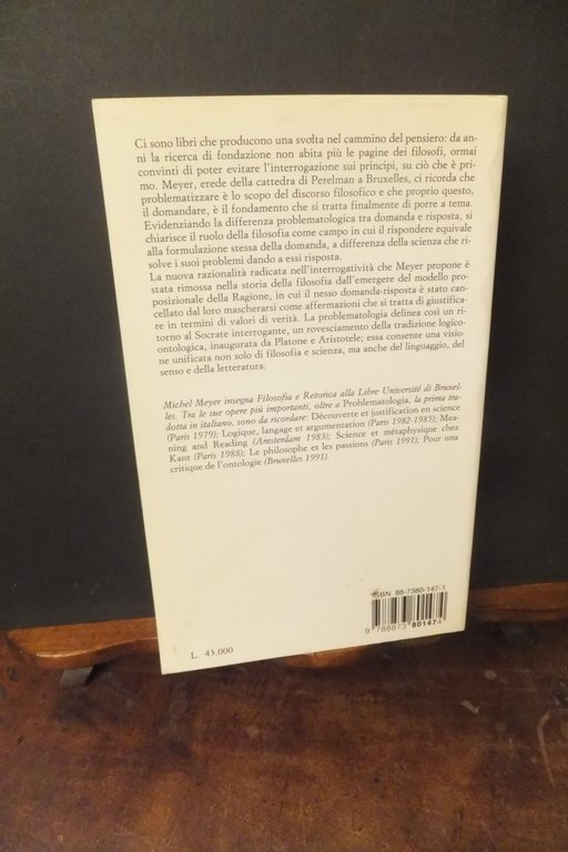 PROBLEMATOLOGIA FILOSOFIA SCIENZA LINGUAGGIO MICHEL MEYER