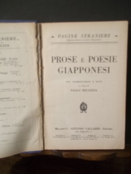 PROSE E POESIE GIAPPONESI