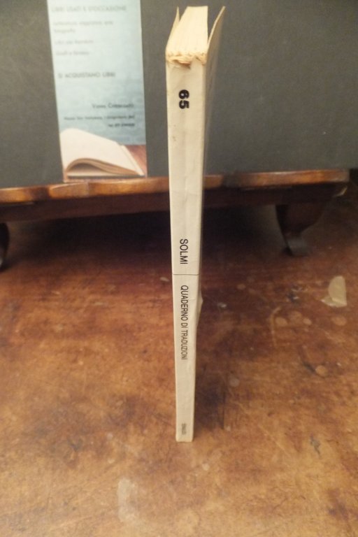 QUADERNI DI TRADUZIONE SERGIO SOLMI