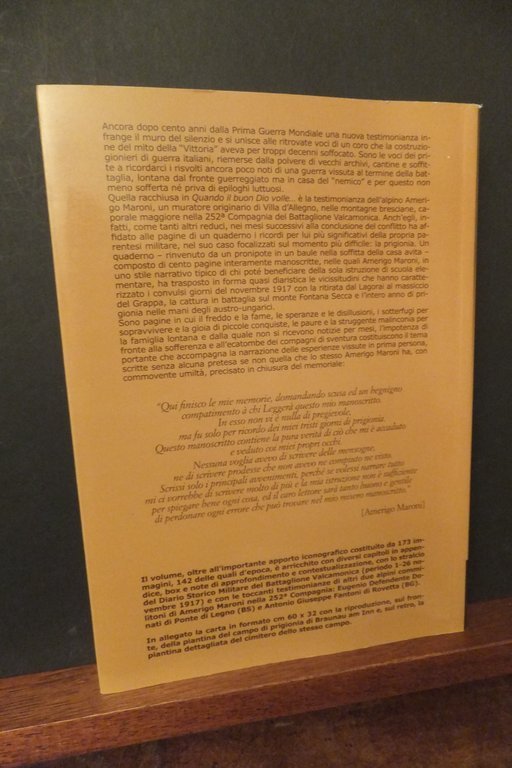 QUANDO IL BUON DIO VOLLE... 1917 -1918 AMERIGO MARONI
