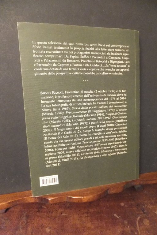 QUESTA TERRA TOSCANA SAGGI BREVI SU POETI DEL NOVECENTO SILVIO …