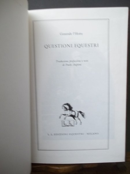 QUESTIONI EQUESTRI