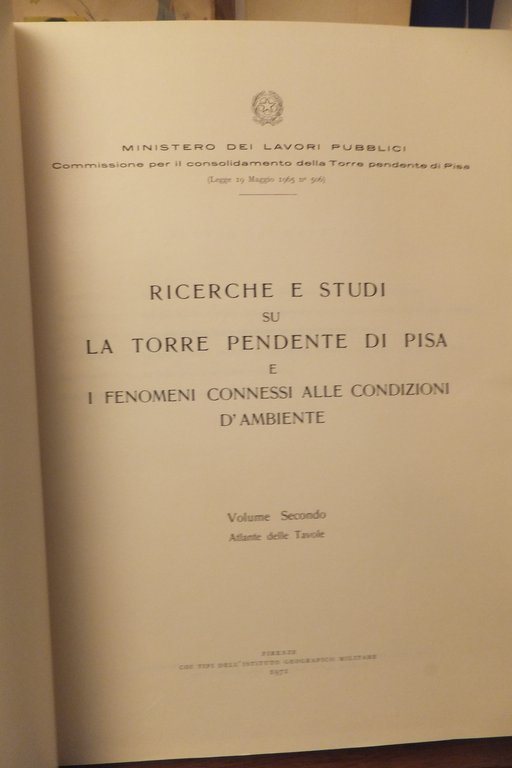 RICERCHE E STUDI SU LA TORRE PENDENTE DI PISA E …