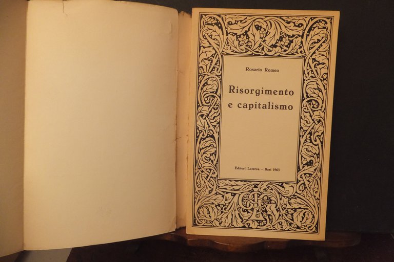 RISORGIMENTO E CAPITALISMO R. ROMEO