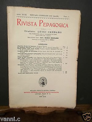 RIVISTA PEDAGOGICA S.A.E. DANTE ALIGHIERI-1938-FASC. I