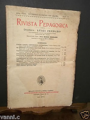 RIVISTA PEDAGOGICA S.A.E. DANTE ALIGHIERI-1938-FASC.V