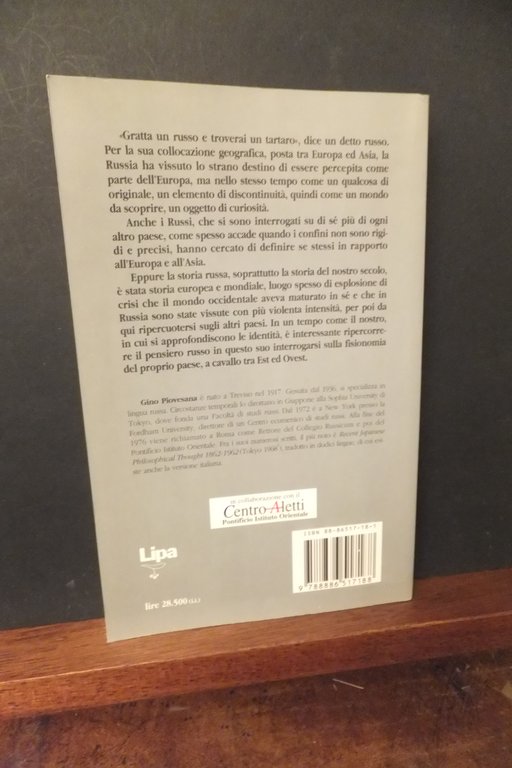 RUSSIA-EUROPA NEL PENSIERO FILOSOFICO RUSSO STORIA ANTOLOGICA GINO PIOVESANA