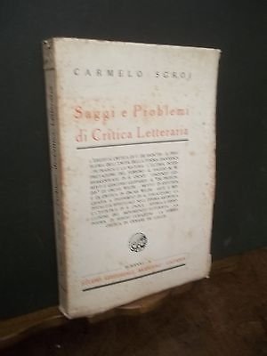 SAGGI E PROBBLEMI DI CRITICA LETTERARIA CARMELO SGROI STUDIO EDITORIALE …