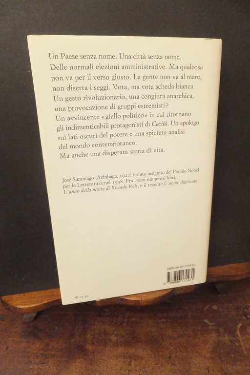 SAGGIO SULLA LUCIDITA' JOSE SARAMAGO